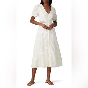 NWT Sweet Baby Jamie Ivory Lace Midi Dress Size Extra Small